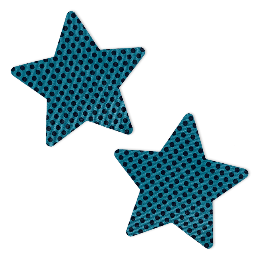 Aqua Dots - Polka Dot Star Pastie