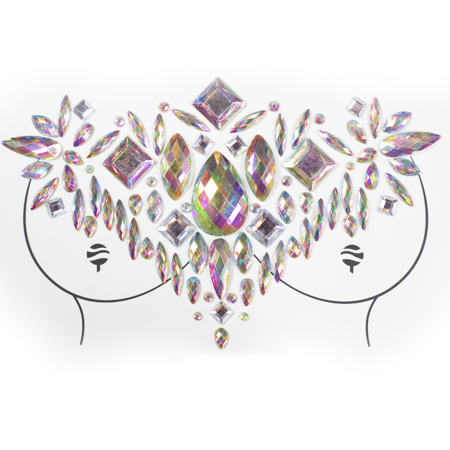 Cavalier- Iridescent Crystal Body Jewels