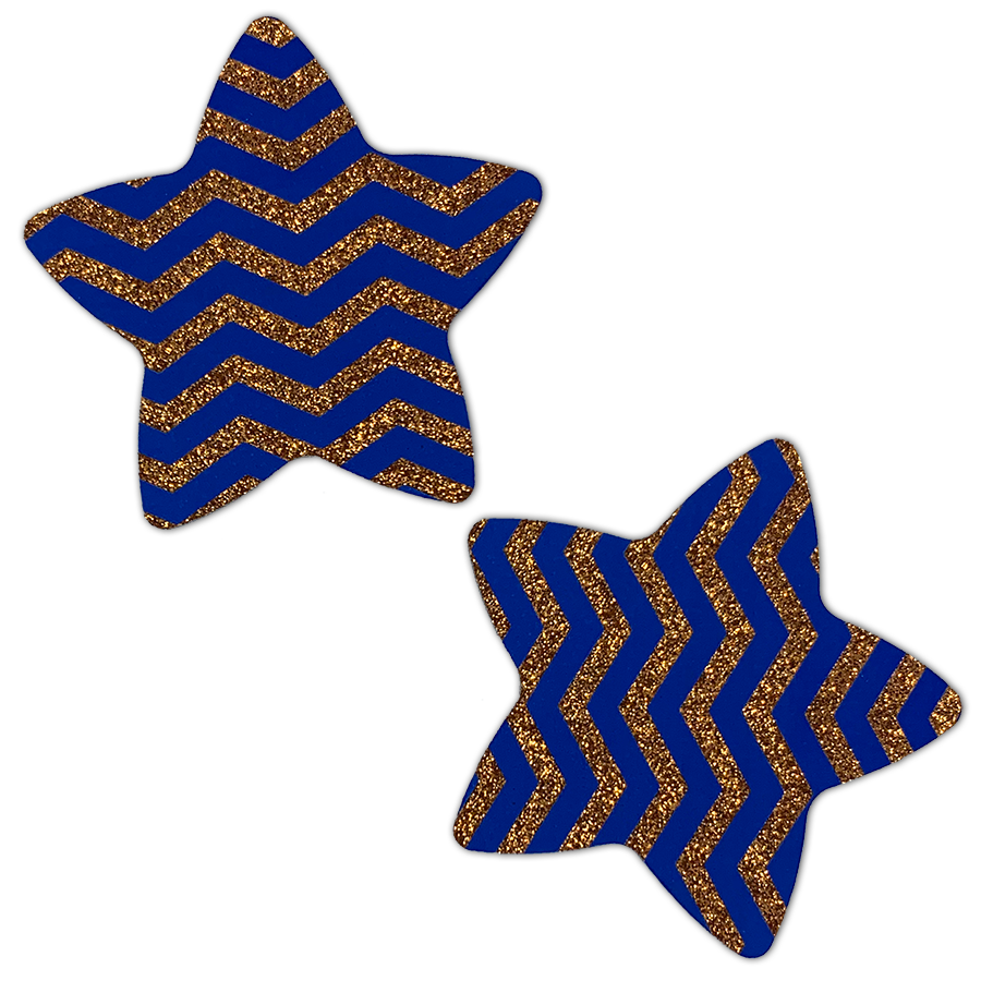 Chevy to the Levy - Glitter Chevron Star Pastie