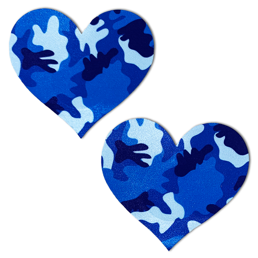 Devil in Disguise - Blue Camo Heart Pastie