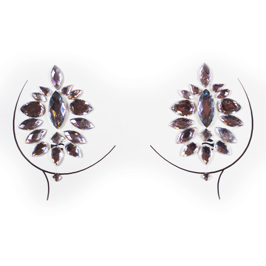 Moonflower - Iridescent Crystal Jewel Pasties