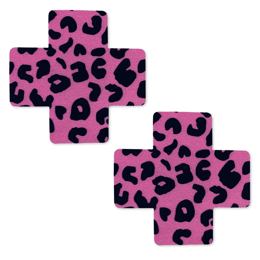 Pink Panther - Cheetah Print Cross Pastie