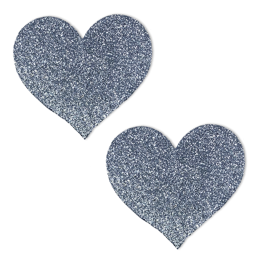 Silver Lining - Glitter Heart Pastie