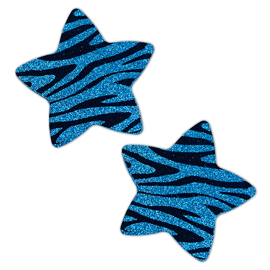 Topaz Zebra - Glitter Star Pastie